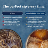 Chamberlain Coffee Organic Vanilla Cold Brew Large Coffee Bags Medium Roast - Premeasured, Ready to Brew - Makes 4 Cups/Bag - Perfect for Iced Coffee