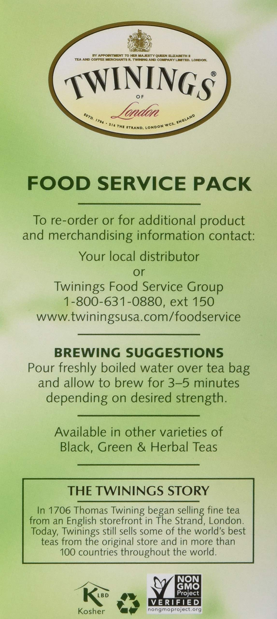 Twinings Pure Peppermint, 25 Count (Pack of 6)