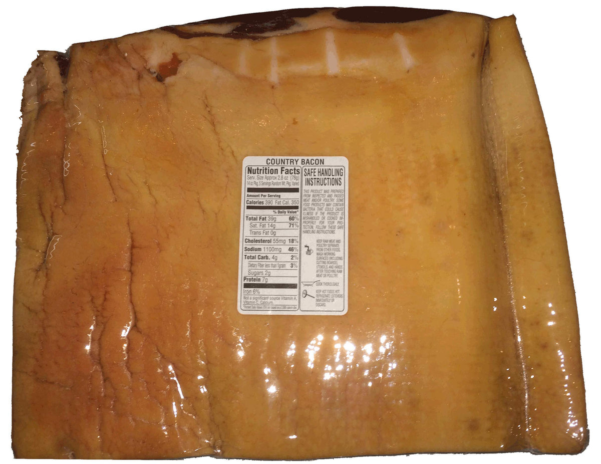 Julia's Southern Foods Old-Fashioned Country Cured and Smoked Applewood Slab Bacon 4 to 5 Lbs and 10oz Drop Biscuit Mix