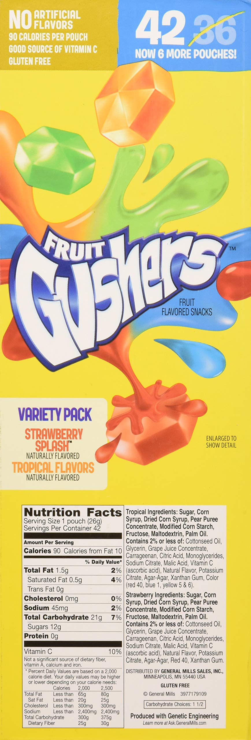 Fruit Gushers Variety Pack (0.9 Ounce, 42 Count)