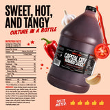 Capital City Mambo Sauce Sweet Hot, Washington DC Wing Sauces, Perfect Condiment for Wings Chicken Pork Beef Seafood Burgers Rice or Noodles, 128oz (1