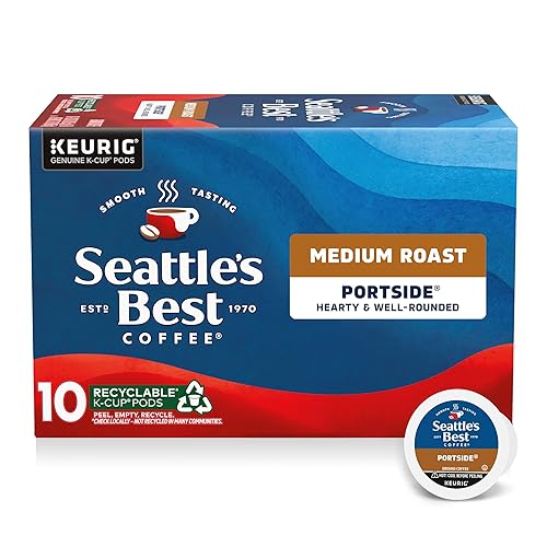 Seattle's Best Coffee Portside Blend (Previously Signature Blend No. 3) Medium Roast Single Cup Coffee, 10 ct