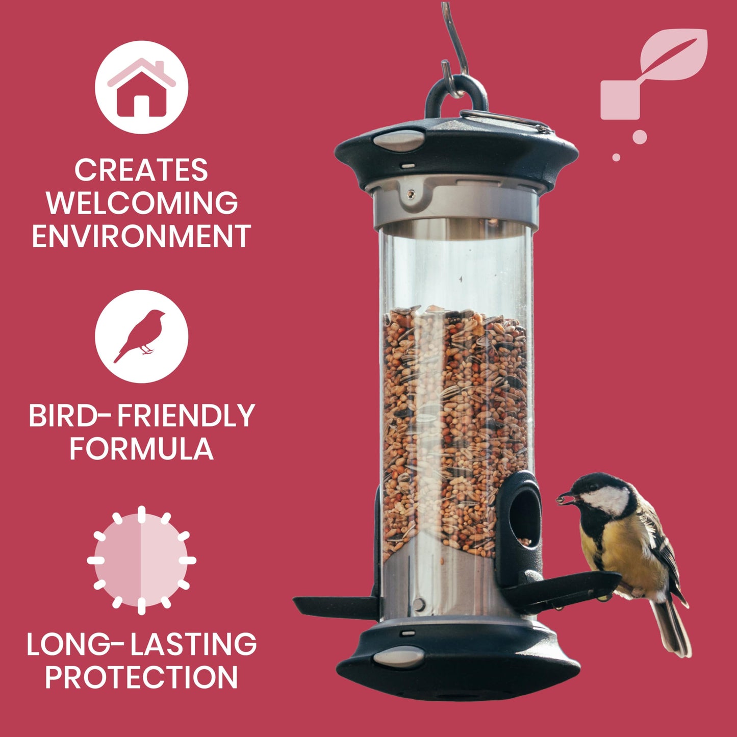 Good Salt Pet Bird Feeder & Bird House Protectant Spray, Natural Bird-Friendly Formula to Reduce Buildup & Extend Time Between Cleanings, 32 Ounce