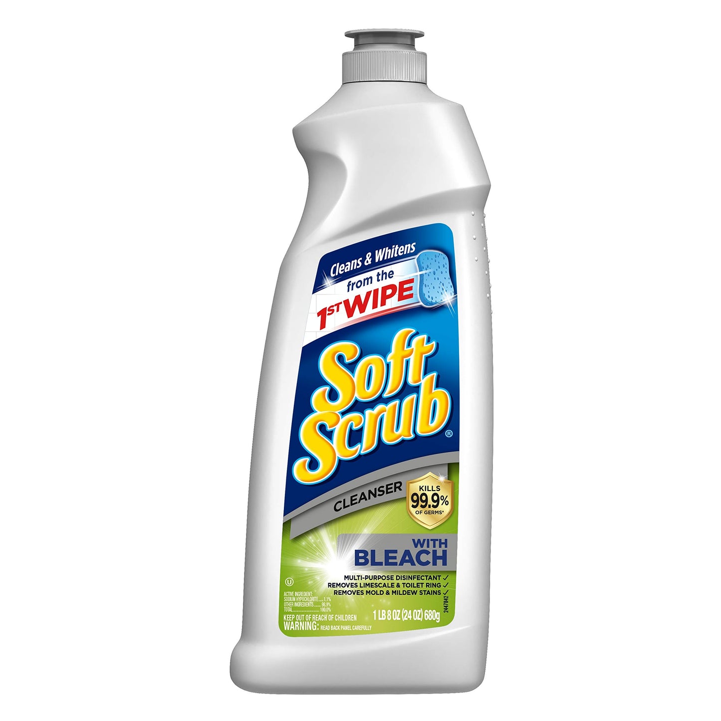 Soft Scrub Cleanser with Bleach, 24 Oz