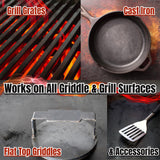 Black Diamond Stoneworks Griddle & Grill Cleaner - Flat Top Griddle Cleaner, Non-Caustic, Food-Contact Safe, Unscented, Residue-Free, Stainless