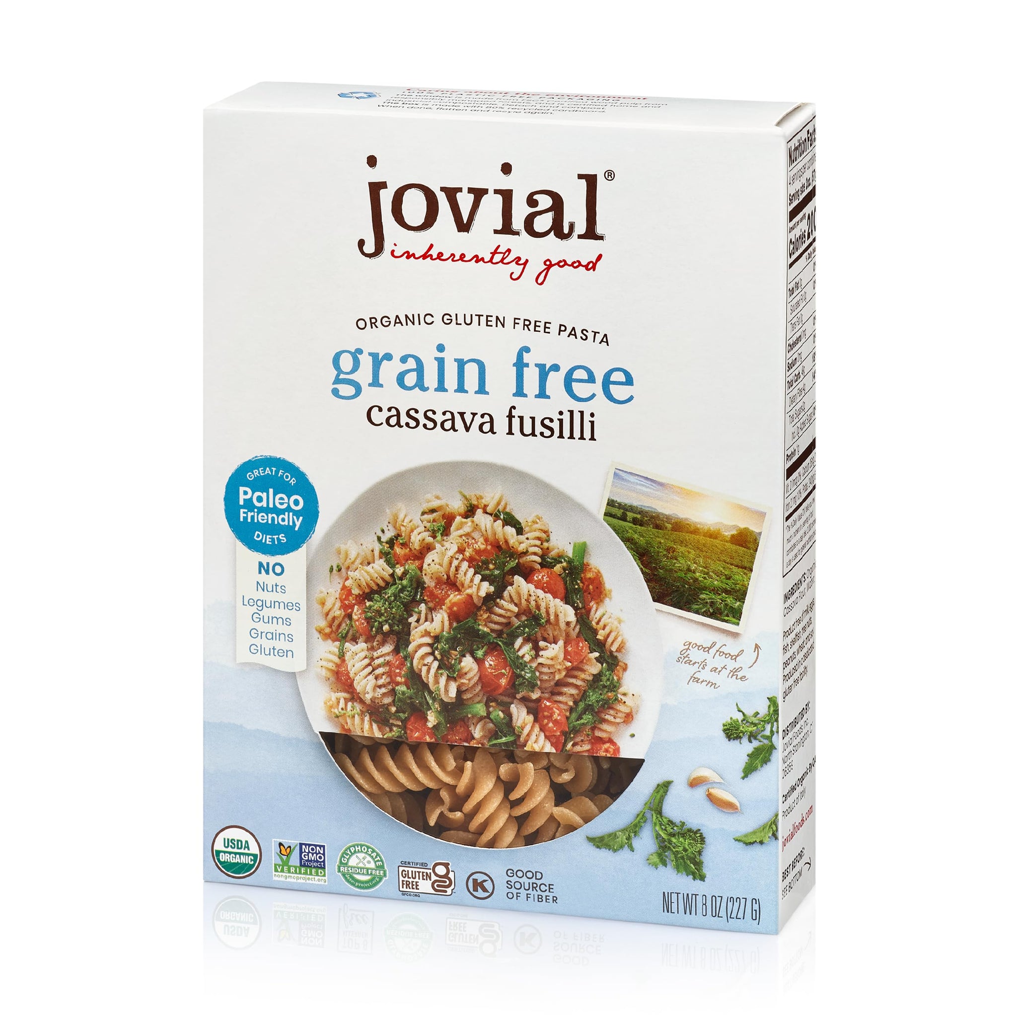 Jovial Grain-Free Cassava Fusilli - Fusilli Organic, Gluten Free Pasta, Fusilli Pasta, Cassava Pasta, Paleo Pasta, Grain-Free, Non-GMO, High-Fiber - 8