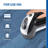 Fabric Shaver with Rechargeable Battery | Bonus Replacement Blade Included | Lint Shaver for All Materials Clothing, Bedding, & Fabric Furniture |