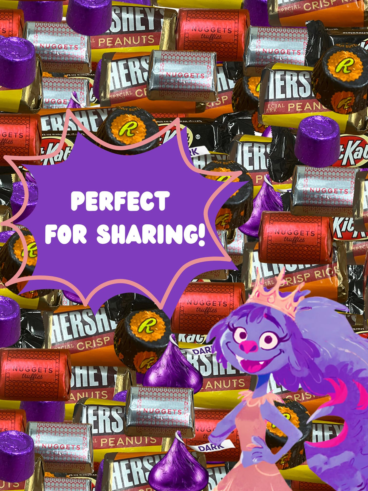 Dark Chocolate Candy Variety - 10 lbs - Kisses Dark, Dark Chocolate - Bulk Dark Chocolate - Individually Wrapped Chocolate