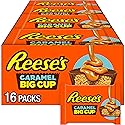 REESE'S Big Cup Caramel Milk Chocolate Peanut Butter Cups, Candy Packs, 1.4 oz (16 Count)