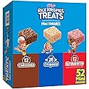 Rice Krispies Treats Mini Crispy Marshmallow Squares, Kids Snacks Box, Cereal Bars, Variety Pack (52 Bars)