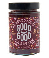 GOOD GOOD No Added Sugar Fruit Jam Variety Pack of 4 - Keto Friendly Jelly - Strawberry, Blueberry, Raspberry and Cherry Jam - Low Carb, Low-Calorie