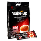 Vinacafe Premium 100 Sticks 3 in 1 Instant Wake-Up Coffee Mix, 100 Coffee Sticks Single Serves 1 Pack