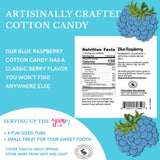 CHOCOLATE STORYBOOK Cotton Candy Party Pack - Unique Idea for Holidays, Birthdays, Gag Gifts, Favors (Blue Raspberry, 1 oz each, 4-Pack)