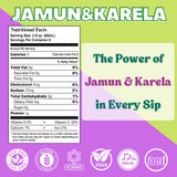 BASIC AYURVEDA Jamun Karela Herbal Mix Juice with Holy Basil | 16.23 Fl Oz (480ml) | Natural Indian Black Berry & Bitter Gourd Juice | Plant-Based