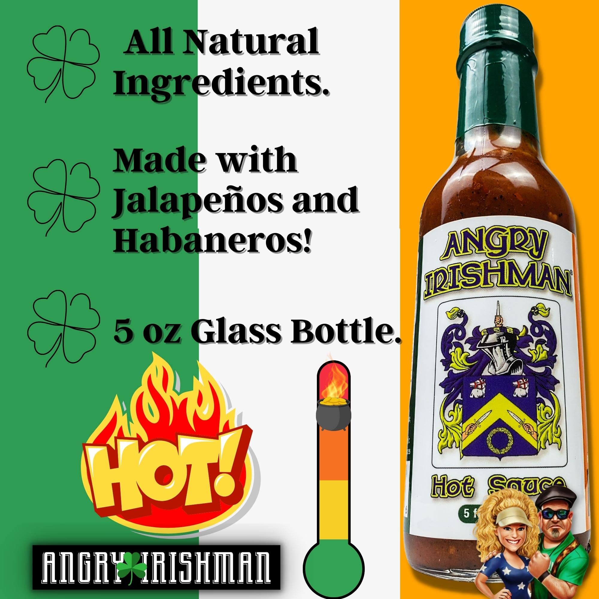 Original Habenero & Jalapeno Pepper Spicy Hot Sauce made with Fresh Tomato Juice, Onion and Garlic, Low in Sodium Great on Eggs, Chicken, Shrimp