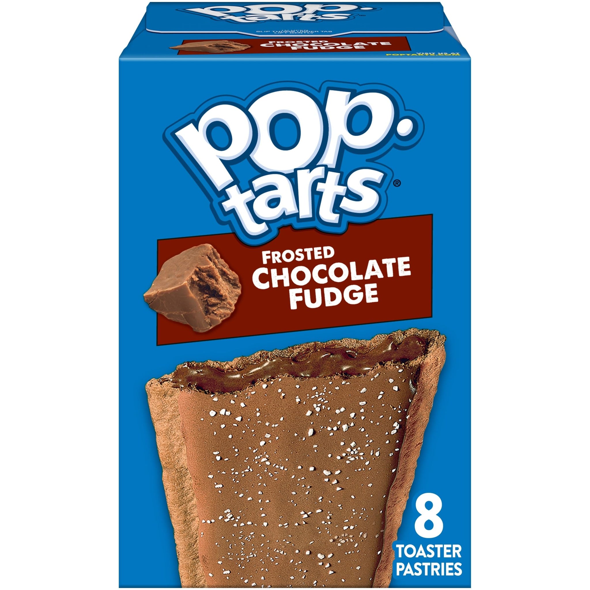 Pop-Tarts Toaster Pastries, Breakfast Foods, Kids Snacks, Frosted Chocolate Fudge (8 Pop-Tarts)