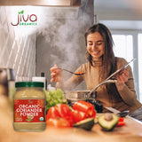 Jiva Organic Coriander Powder 1 Pound Large Jar (16oz) - Pure, Non-GMO, Lab Tested, 100% Raw Ground Coriander from India