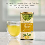 The Republic of Tea Organic Double Green Matcha Yuzu, Individual Tea Bags with Japanese Matcha Tea Powder and Green Tea Leaves Blend, Natural