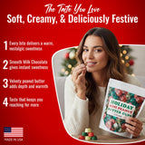 Mini Christmas Candy Holiday Peanut Butter Cups - Red, Green, Gold 1lb - Christmas Candy Bulk - Holiday Sweets for Kids & Adults 1 pound - 16 oz