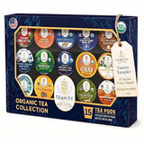 Organic Tea Pods Variety Pack - Assorted Sampler Pack Compatible for Keurig Brewer and Coffee Maker - Earl Grey, English Breakfast, Chai, Chamomile