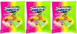 Bonart Sweeties Tropical Fruits Pack of 3 - Chewy Watermelon Tropical and Melon Pineapple Candy - 7 Ounce Bags