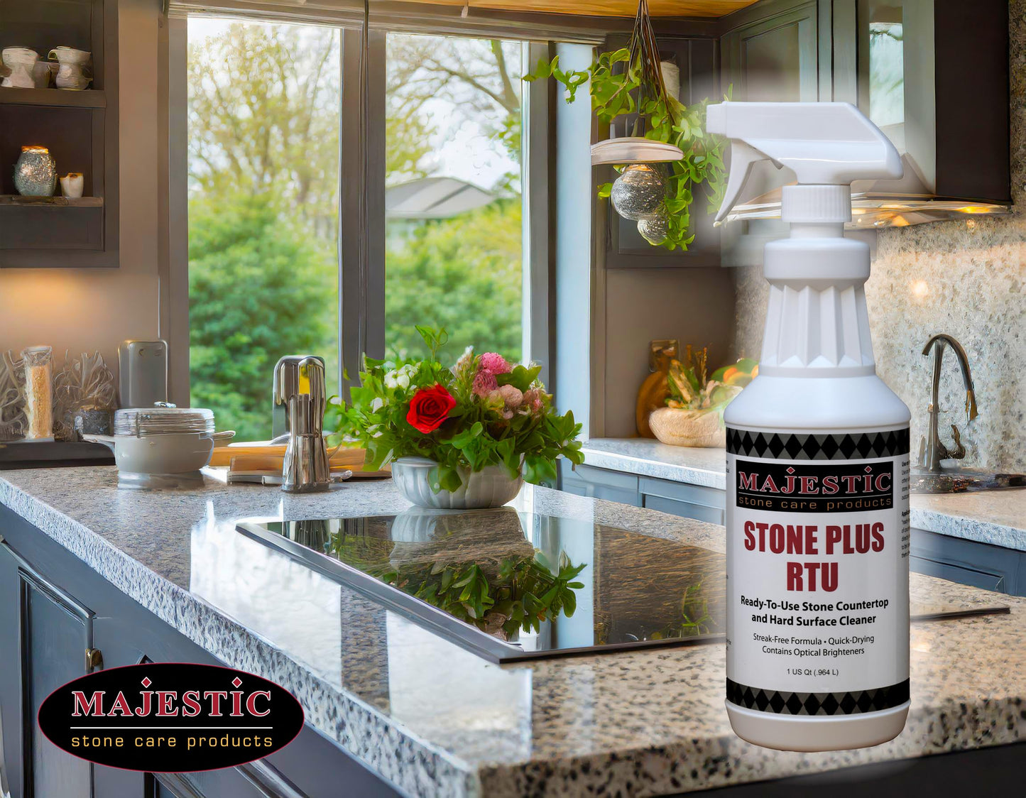 Majestic Stone Plus Spray Ready-To-Use Cleaner Qt.