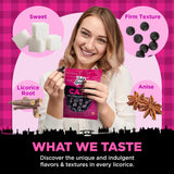 Gustaf's Dutch Licorice Cats - 5.2oz Bag - Sweet Black Licorice Cats - Dutch Candy from Netherlands - Sweet Black Liquorice Treats