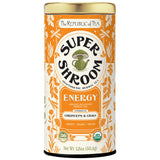 The Republic of Tea SuperShroom Energy Cordyceps and Chaga Herbal Tea, Organic Cinnamon, Ginger and Chicory Blend, Caffeine Free, Unbleached Tea Bags