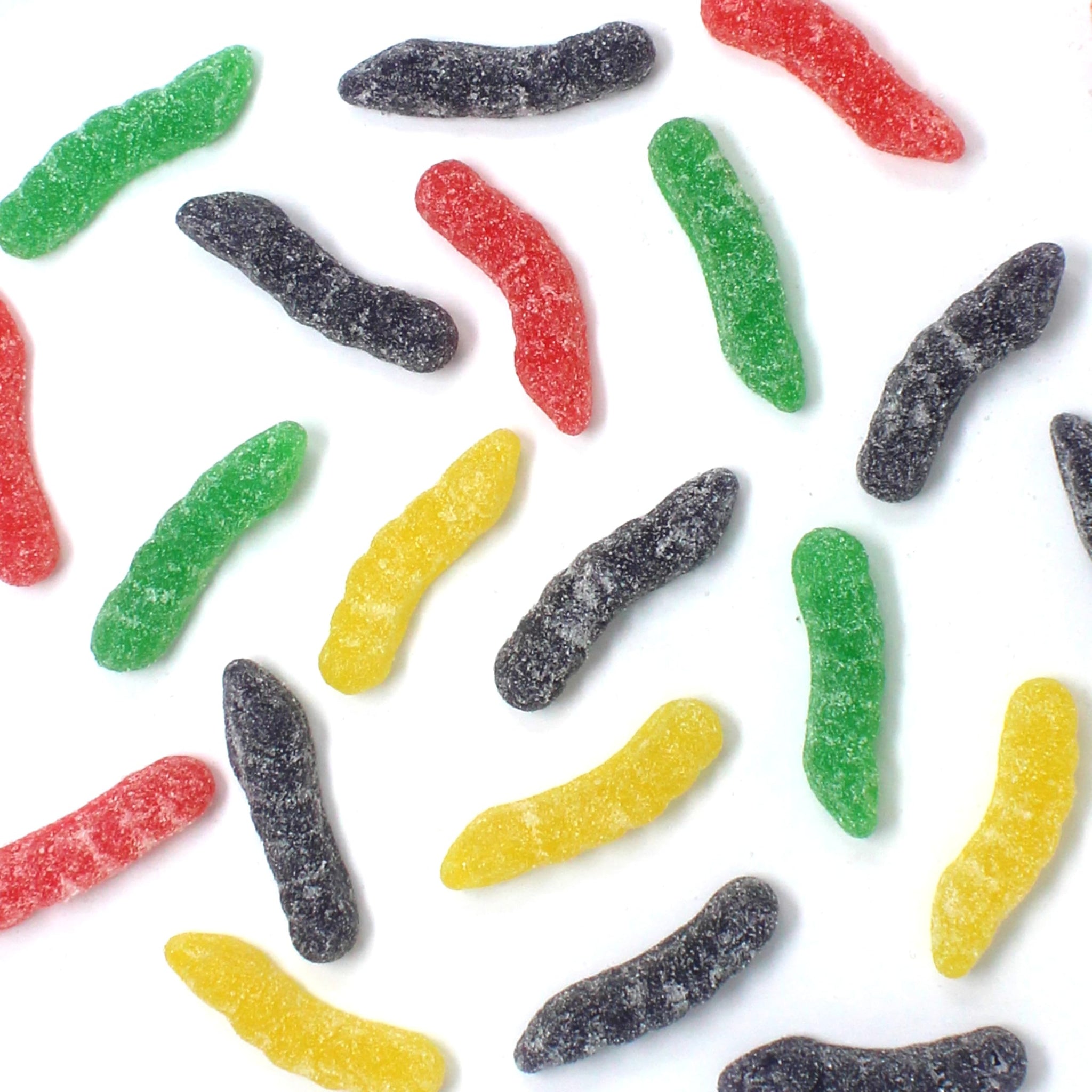 Sour Jelly Worms - Sour Worms - Assorted Jellybean Candy - Delicious Sour Candy - 4 Flavors Strawberry, Lemon, Pineapple, Grape - 7.19 oz.