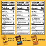 AWAKE - Caffeinated Chocolate Bites - 50mg Caffeine - Variety Pack (3 Flavors), 50 Bites - Peanut Butter, Milk, & Caramel - Energy Bites - Coffee