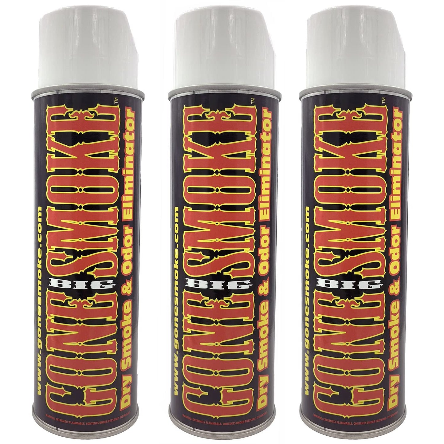 Big Gone Smoke- Dry Smoke Odor Eliminator Air Freshener Aerosol 16 oz 3 Pack