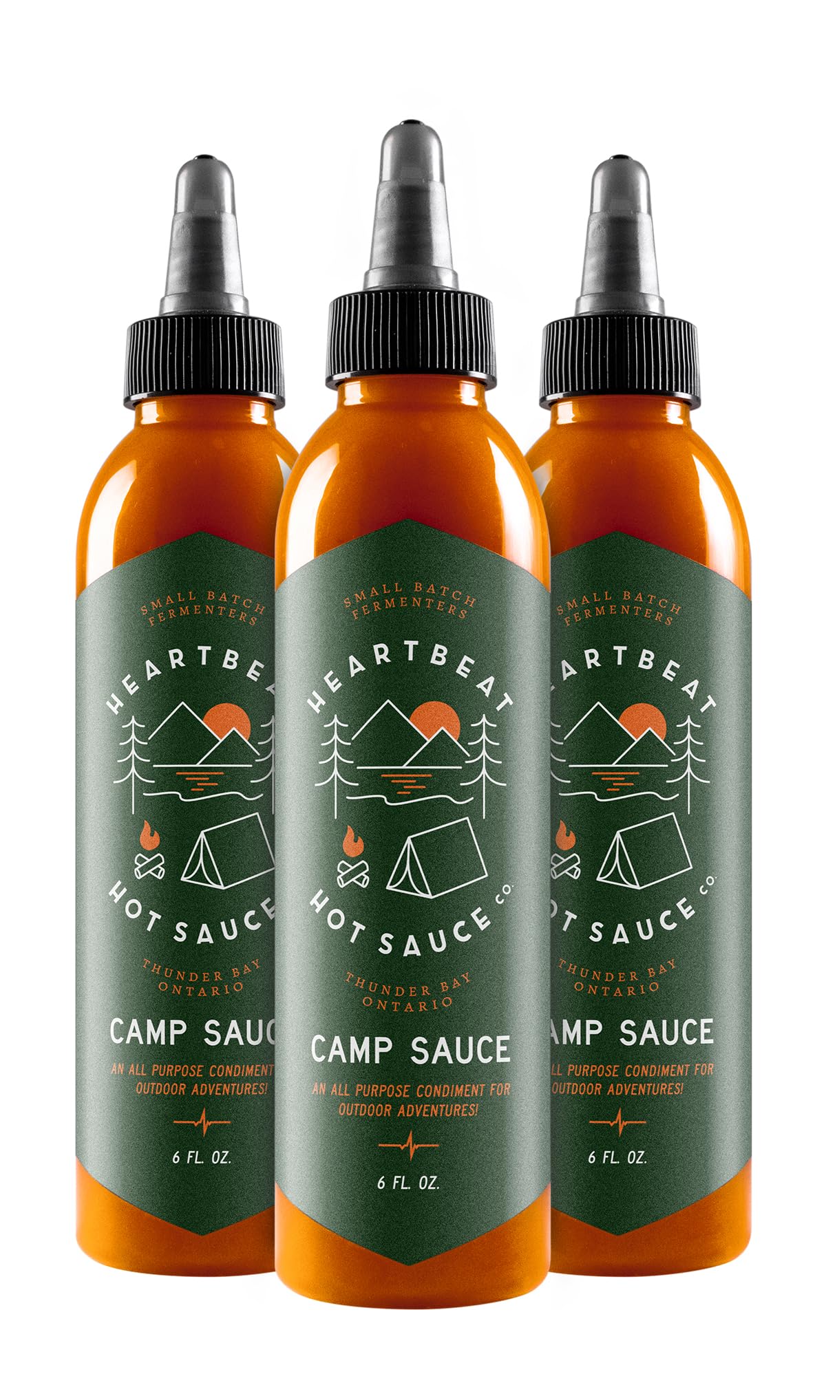 Heartbeat Hot Sauce Co. | Camp Sauce, 6 oz. 3 pack
