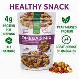Sunhill Naturals Omega-3 Deluxe Mix, Heart-Healthy Omega Trail Mix with Nuts, Seeds & Cranberries, Omega 3 Nuts and Fruit Mix for Snacking