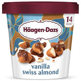 Haagen-Dazs, Vanilla Swiss Almond Ice Cream, 14 oz (Frozen)