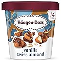 Haagen-Dazs, Vanilla Swiss Almond Ice Cream, 14 oz (Frozen)