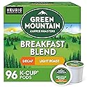 Green Mountain Coffee Roasters Breakfast Blend Decaf, Single-Serve Keurig K-Cup Pods, Light Roast, 96 Count (4 Boxes of 24 Pods), 96.0 Count