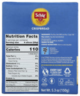 Schar - Crispbread - Certified Gluten Free - No GMO's, Lactose, Fat, Cholesterol, Wheat or Preservatives - (5.3 oz)