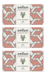 OmNom Milk of Madagascar | 45% Single Origin Madagascar Cacao | Icelandic Bean To Bar Chocolate by OMNOM CHOCOLATE REYKJAVIK | 3 x 60g Bar