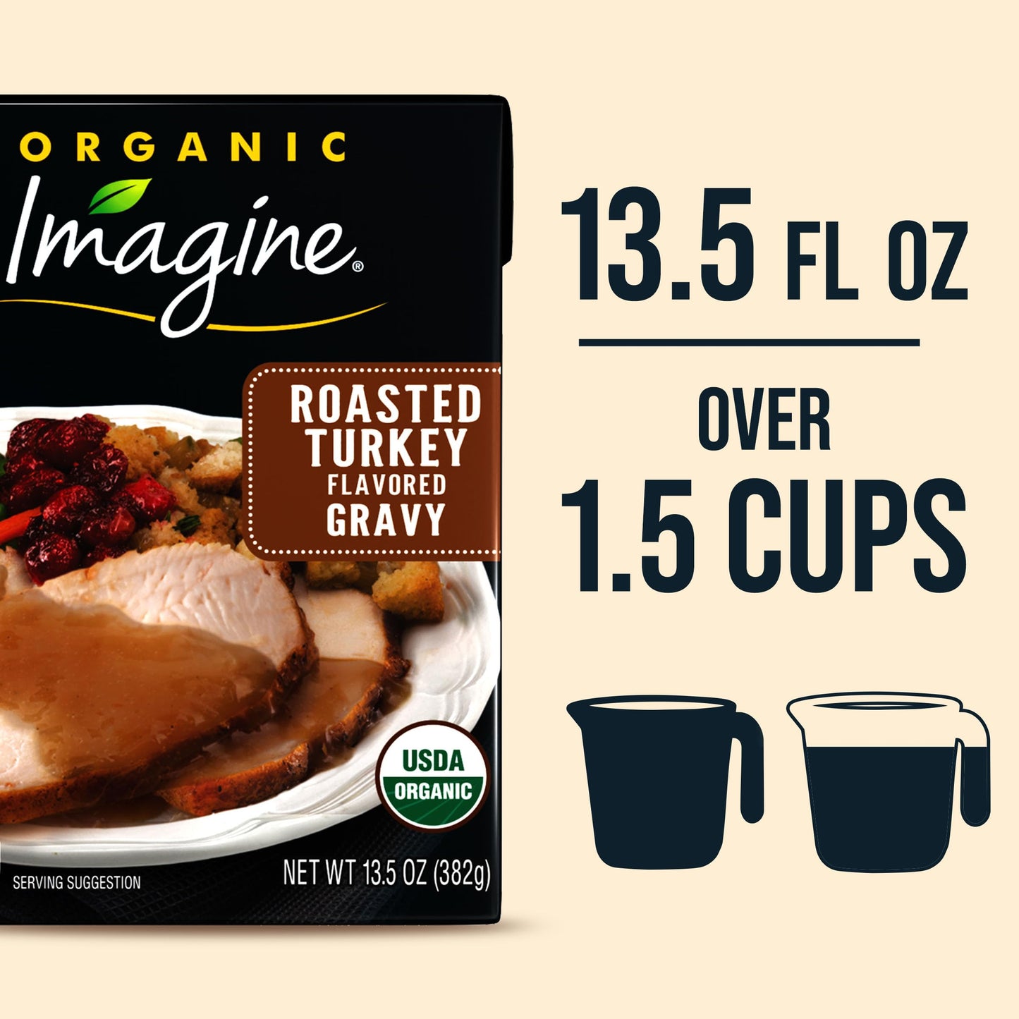 Imagine Organic Roasted Turkey Flavored Gravy, 13.5 oz