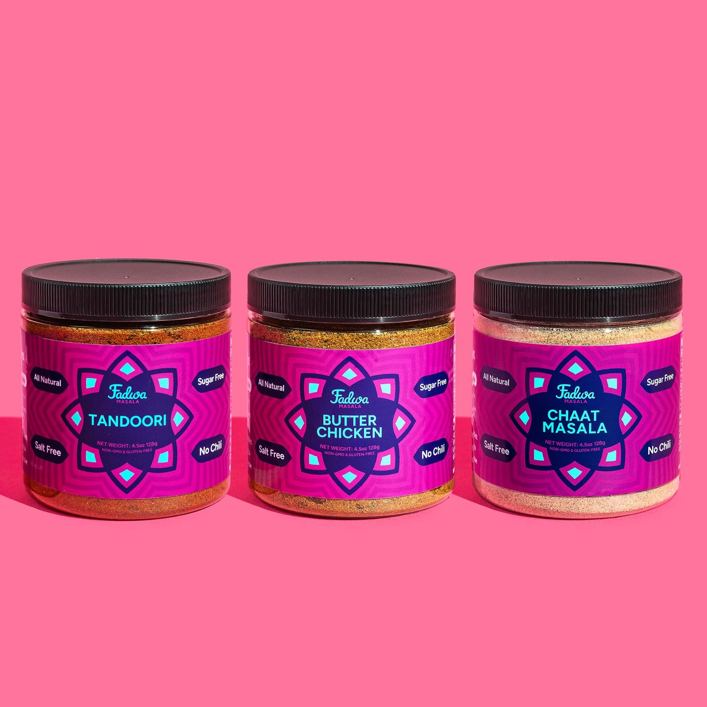 Fadwa Masala 3-Pack Ramadan & Eid Gift Set - Salt & Sugar Free, Authentic Desi Spices for Pakistani & Indian Cooking - No Artificial Ingredients