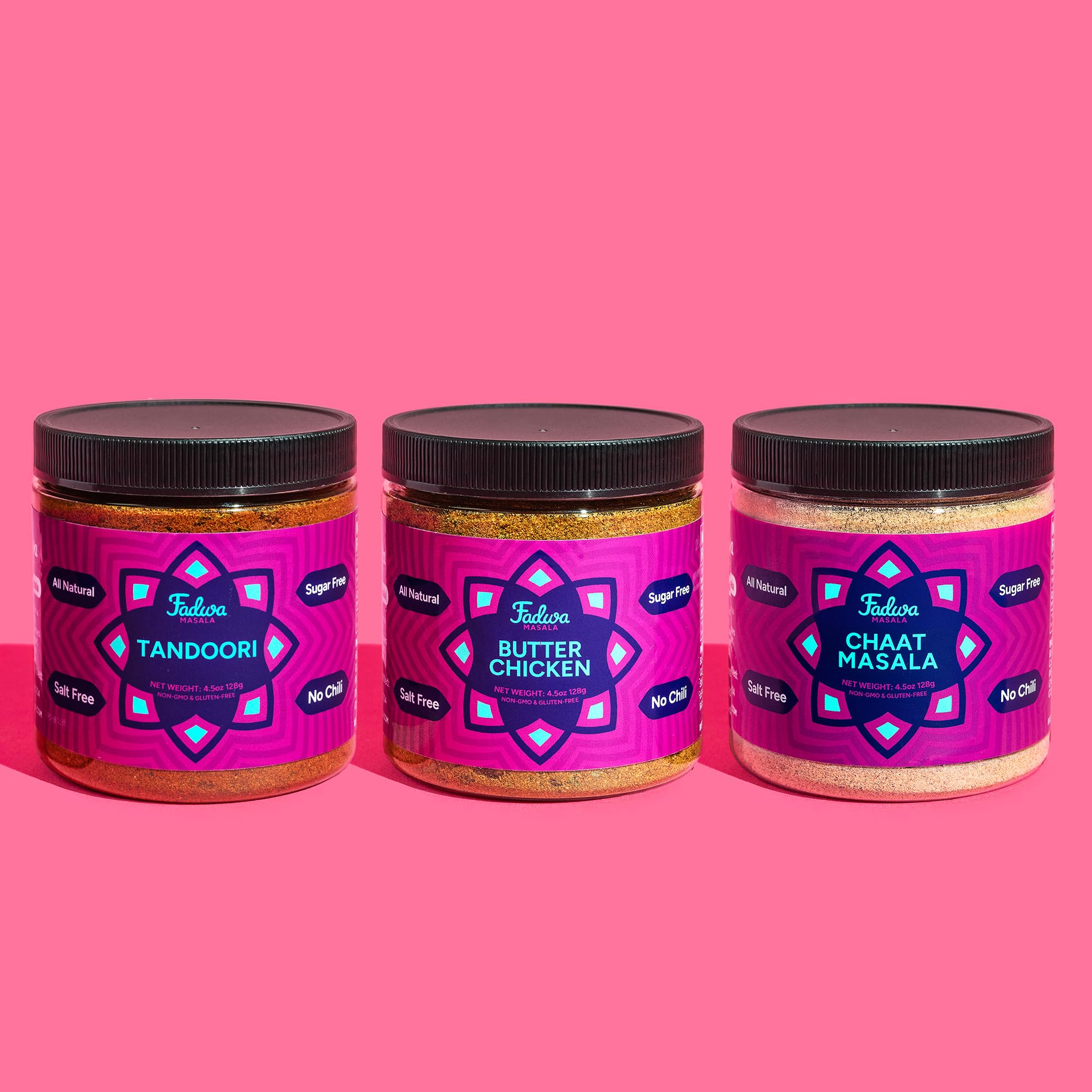 Fadwa Masala 3-Pack Ramadan & Eid Gift Set - Salt & Sugar Free, Authentic Desi Spices for Pakistani & Indian Cooking - No Artificial Ingredients