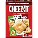 Cheez-It Cheese Crackers, Baked Snack Crackers, Office and Kids Snacks, Italian Four Cheese, 12.4oz Box (1 Box)