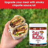 SAUCE UP Smoky Salsa Macha Chili Oil | Authentic Mexican Flavor | Chipotle, Nuts, Seeds | Vegan, Keto, Gluten-Free, No MSG, 100% Natural | Handcrafted
