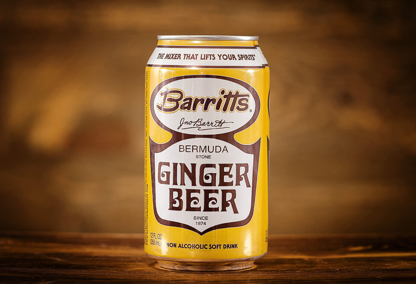 Barritt's Original Ginger Beer, Non-Alcoholic Soda Cocktail Mixer, 12 fl oz Cans, 12 Pack, Gluten Free