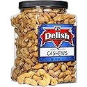 Honey Roasted Cashews by It's Delish, 36 Oz Reusable Jumbo Container | Gourmet Cashew Nuts in Honey Sugar Coating, Sweet & Heart Healthy Salted Nut
