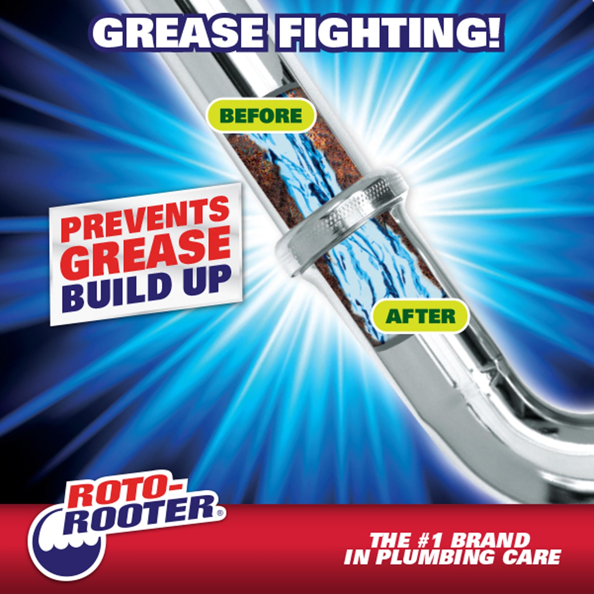 Roto-Rooter Build-Up Remover Drain Cleaner, Enzyme-Based Formula Helps Prevent Clogs and Grease Buildup, Removes Odor, Safe for Septic Systems, Pipes