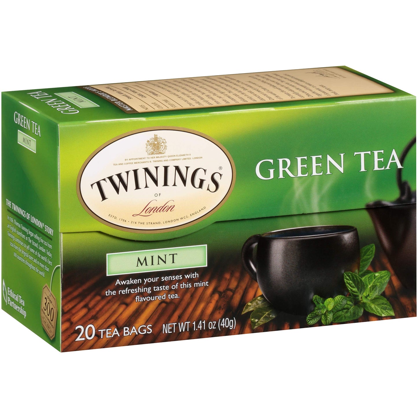 Twinings of London Mint Green Tea Bags, 20 Count