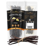5Senses Uganda Vanilla Beans | Grade A Gourmet Whole Pods | Single Origin (Rwenzori Valleys) | High Vanillin (~2.5%) & Moisture (~30%) | 17-19cm Long