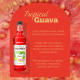 Monin Flavored Syrup, Guava, 33.8-Ounce Plastic Bottle (1 liter)