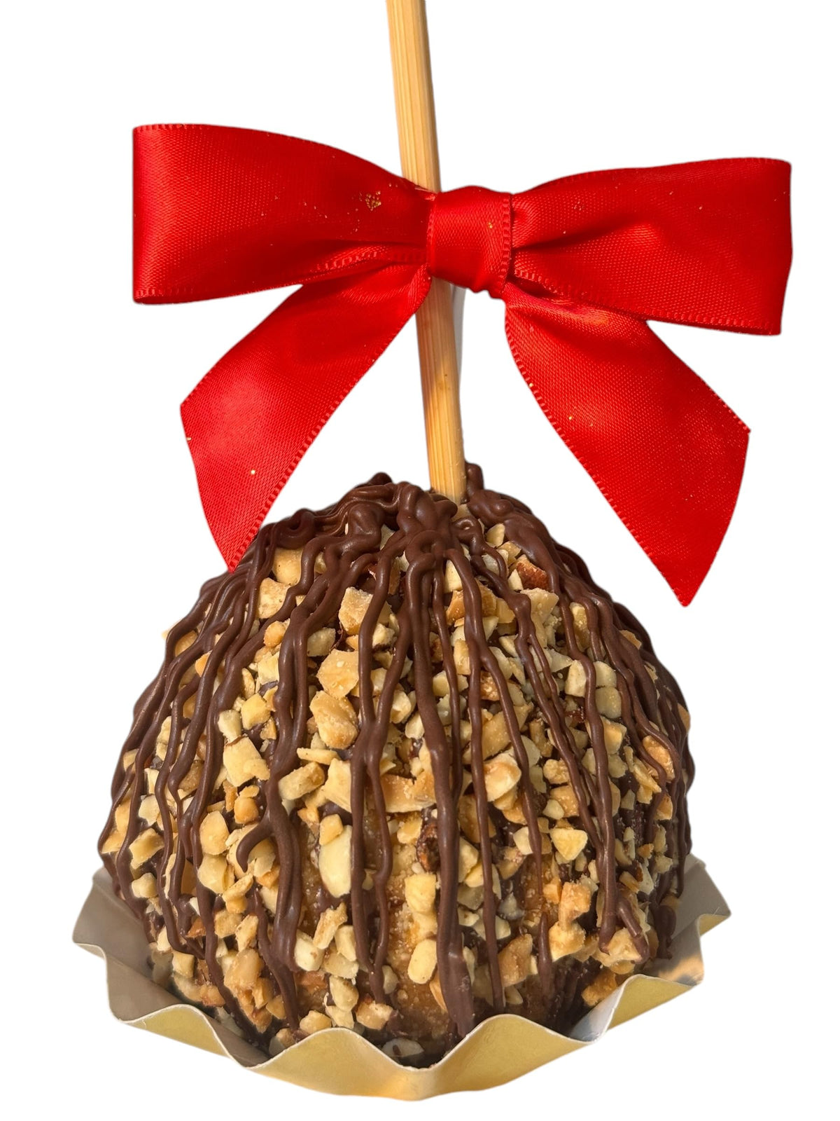 Gourmet Caramel Apples Gift Pack, Set of 3 (All Peanuts & Chocolate)